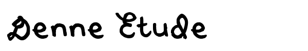 Denne Etude font preview